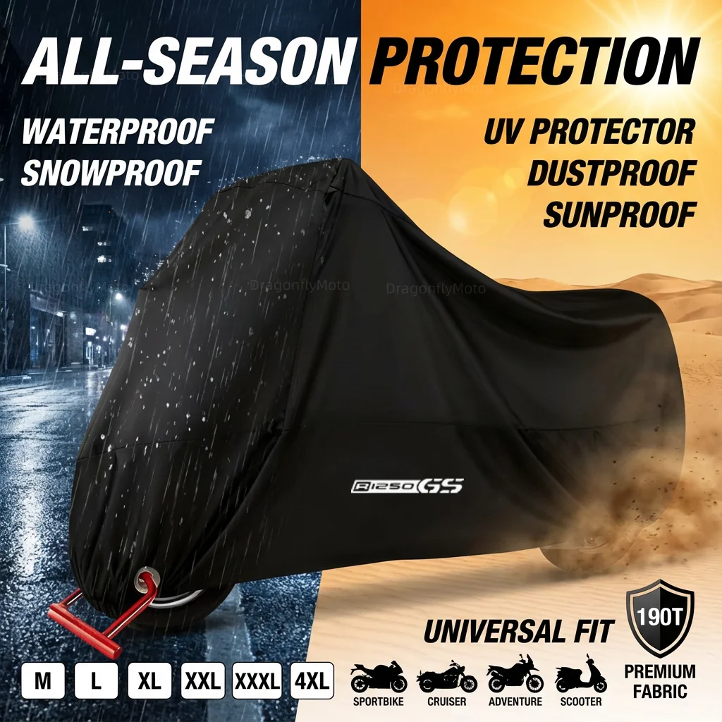

Водонепроницаемый чехол для мотоцикла BMW R1250GS R 1250 R1250 GS Rallye HP 2019 2018 190T, защита от пыли, дождя, снега и УФ-излучения