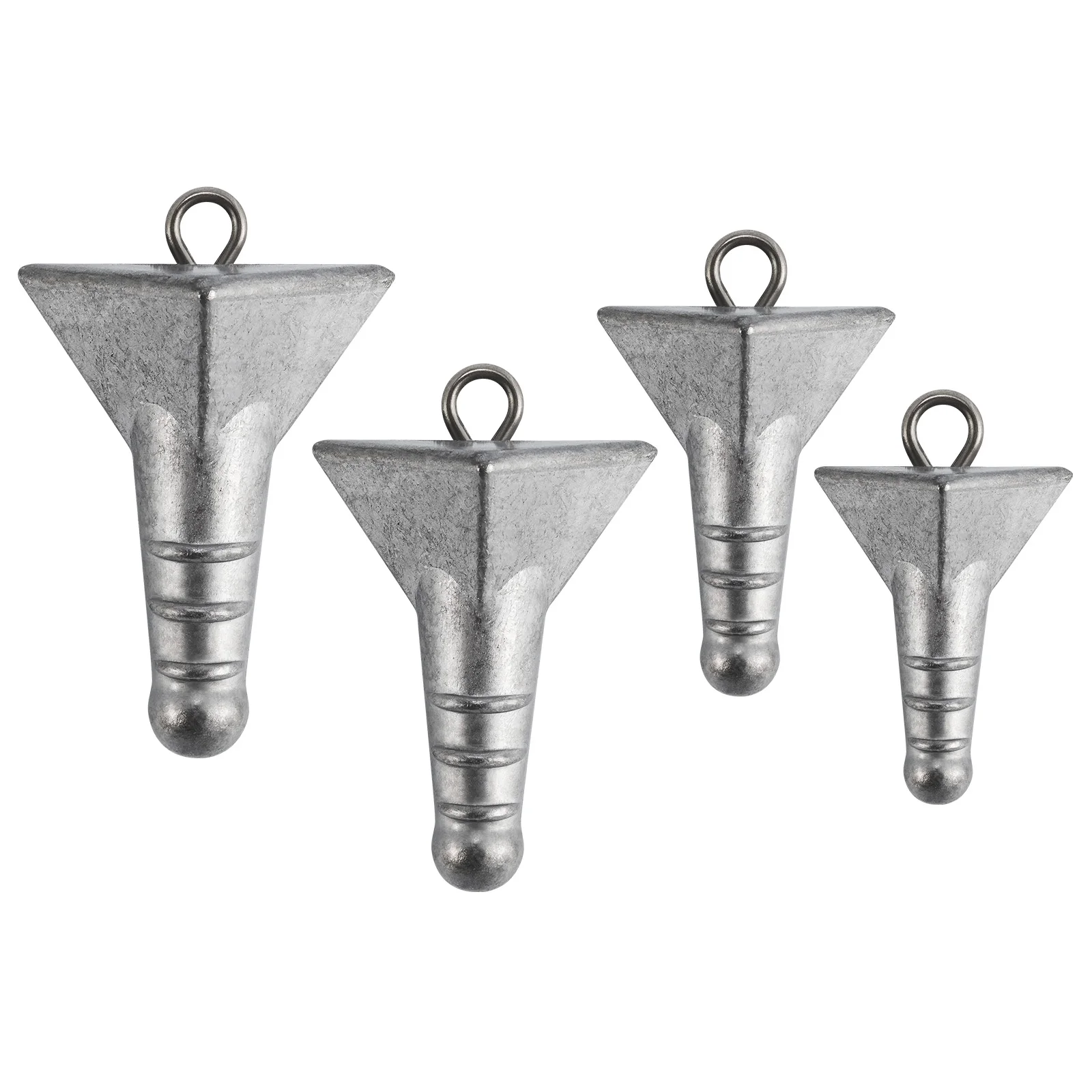 

5pcs Storm Sinker Hatteras Surf Fishing Weight Pyramid Sinker Beach Casting Saltwater for Pompano Rig Catfish Bottom Holder