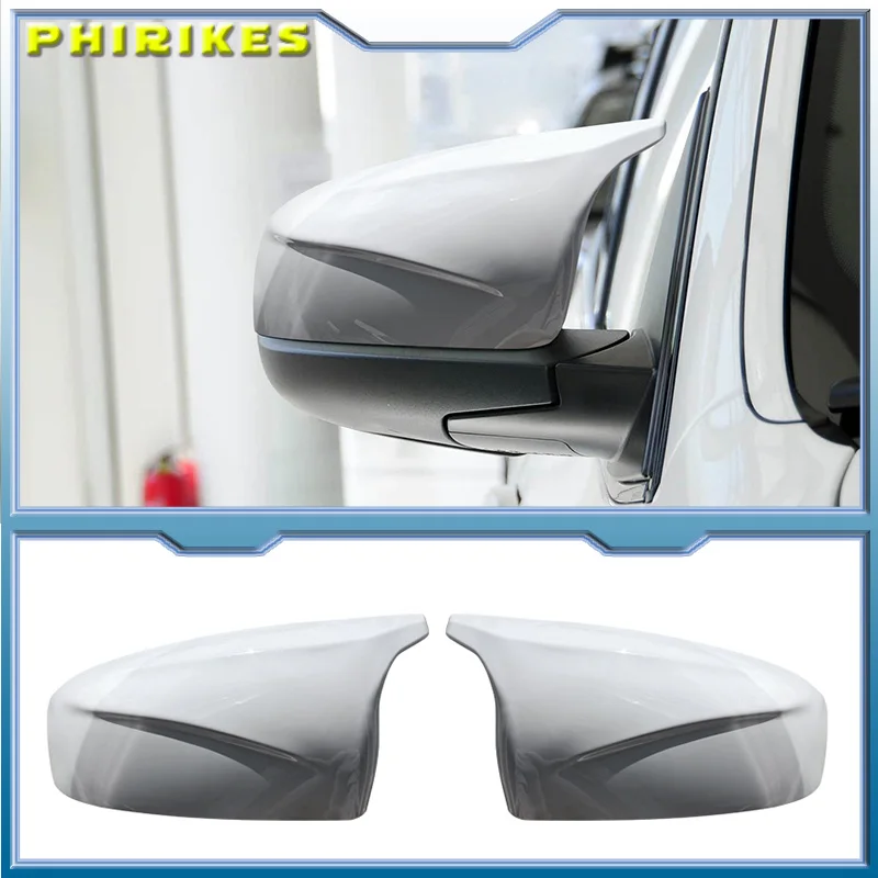 

For BMW X5 E70 X6 E71 2007-2013 Glossy Black Carbon Fiber Pattern Side Wing Modified Mirror Cover Caps Exterior car trim