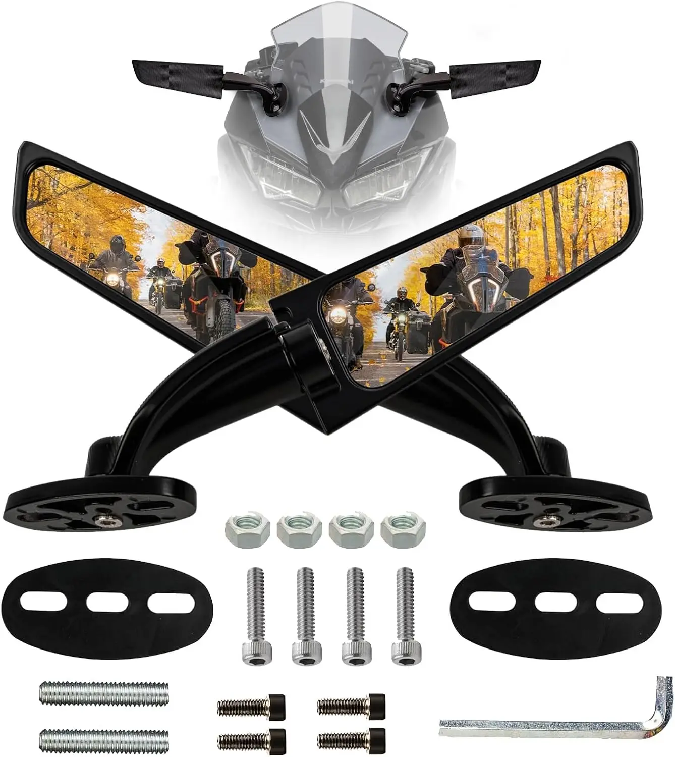 

Motorcycle Mirror Rearview Mirror For Honda CBR650R F CBR1000RR CBR600RR CBR 250R 300R 400RR 500R For Kawasaki ZX6R Ninja 250