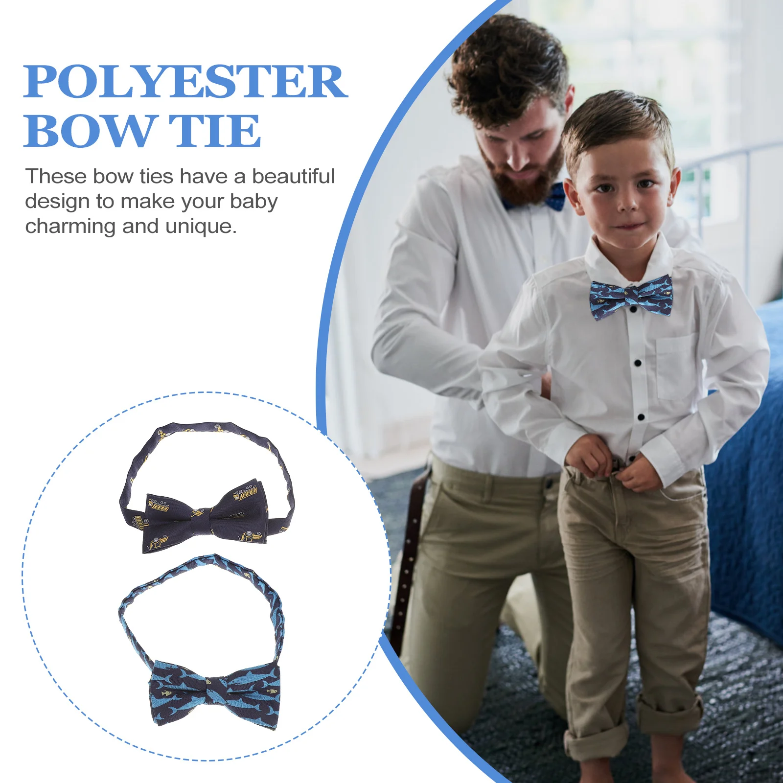 2 قطعة ربطات القوس فيونكة الكرتون للأطفال قابل للتعديل ربطات القوس فيونكة قبل تعادل للبنين ارتداء اليومي الأطراف المهرجانات هدايا أعياد الميلاد البوليستر #1