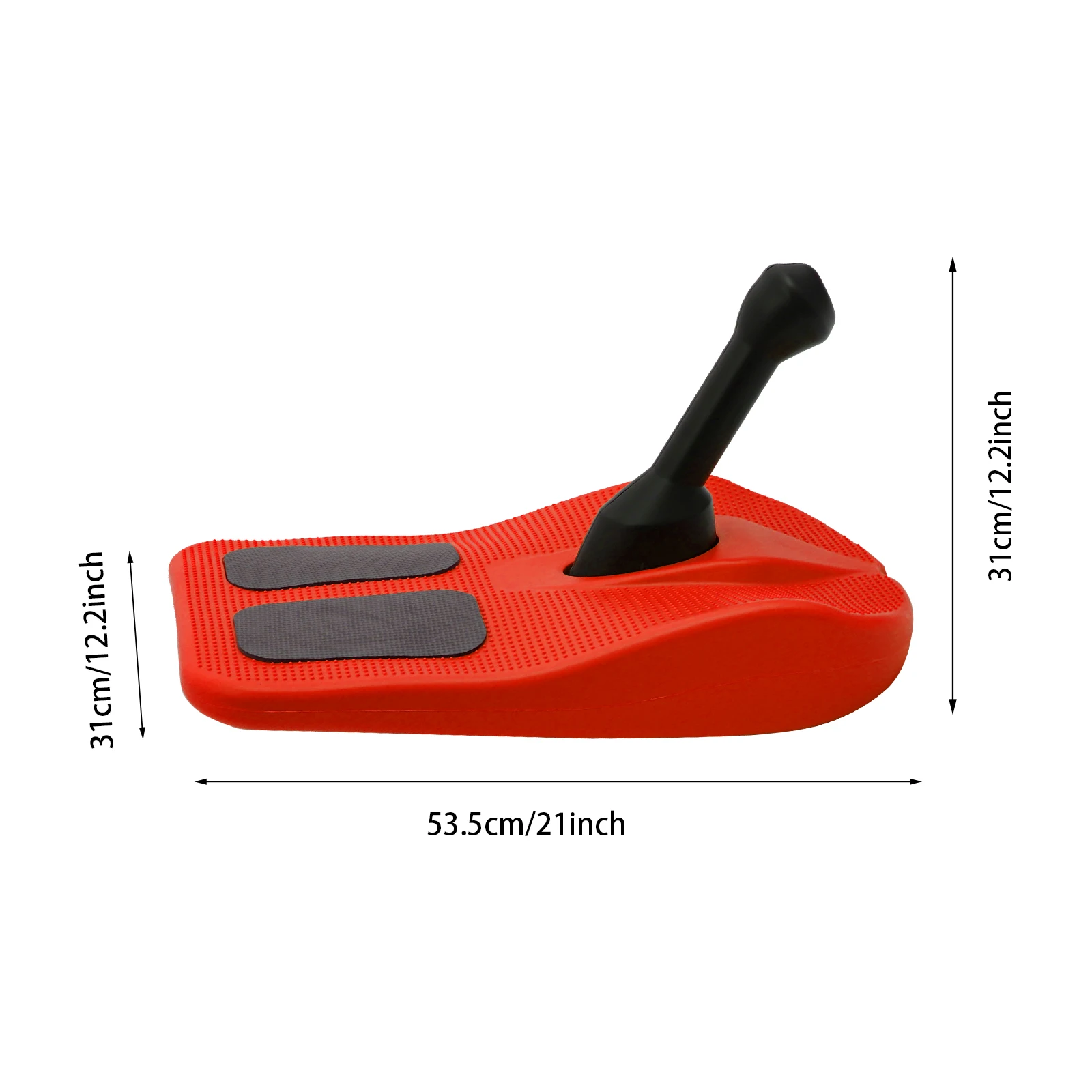 

21*12.2*12.2in Red Sled Snowboard with Handle for Kids, Snowboard for Skiing, Sandy Terrain, Sledding Snowboard for Winter Fun
