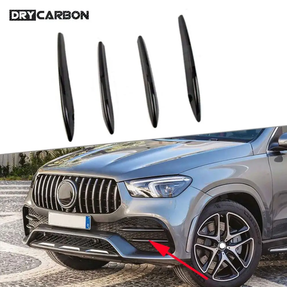 

4 шт. решетка передней противотуманной фары автомобиля для Benz GLE Class W167 350 450 GLE53 AMG Sport SUV 2020 + накладка на решетку
