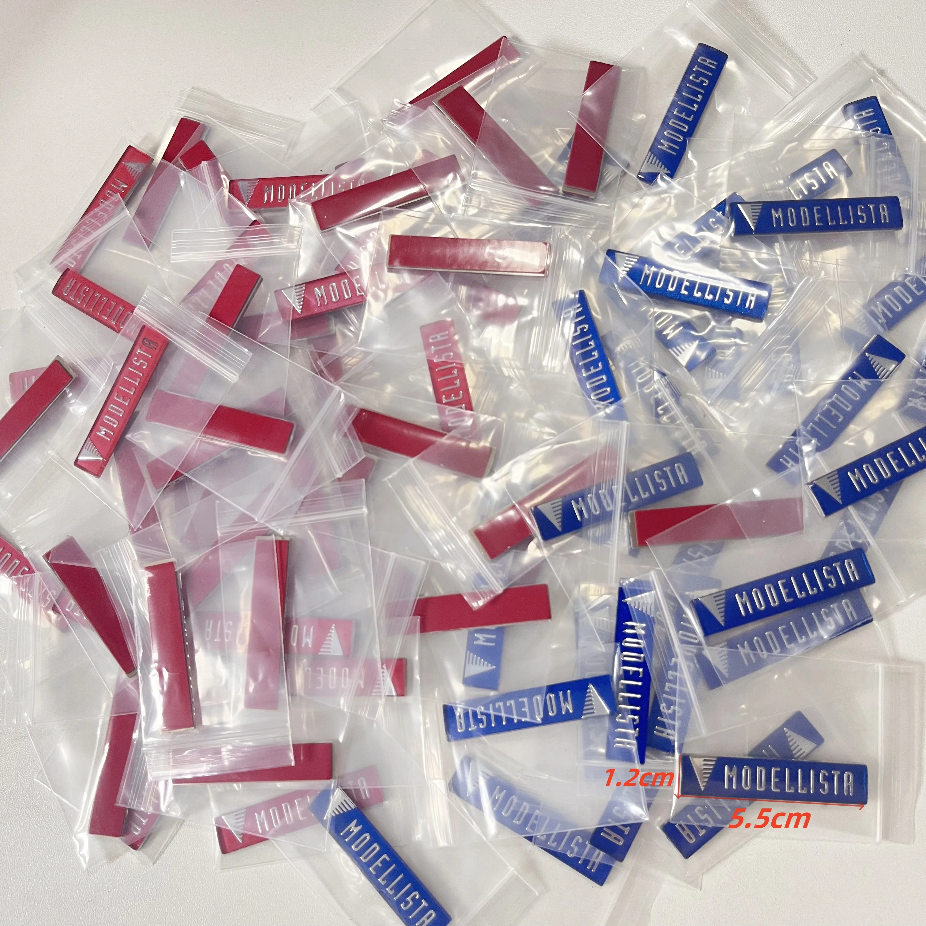 

3D MODELLISTA Car Front Lip Small Label Grill Fender Side Rear Trunk Badge Emblem Stickers Styling Car Accessories 1/10pcs 55mm