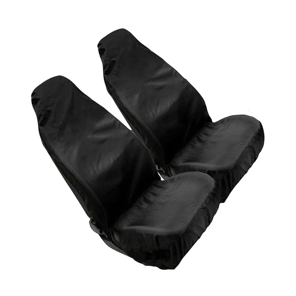 

2pcs Car Seat Cover Universal Waterproof Protectors Polyester Fabric Prevent Stains Scuff Marks Fit Bucket Seats Car Interior
