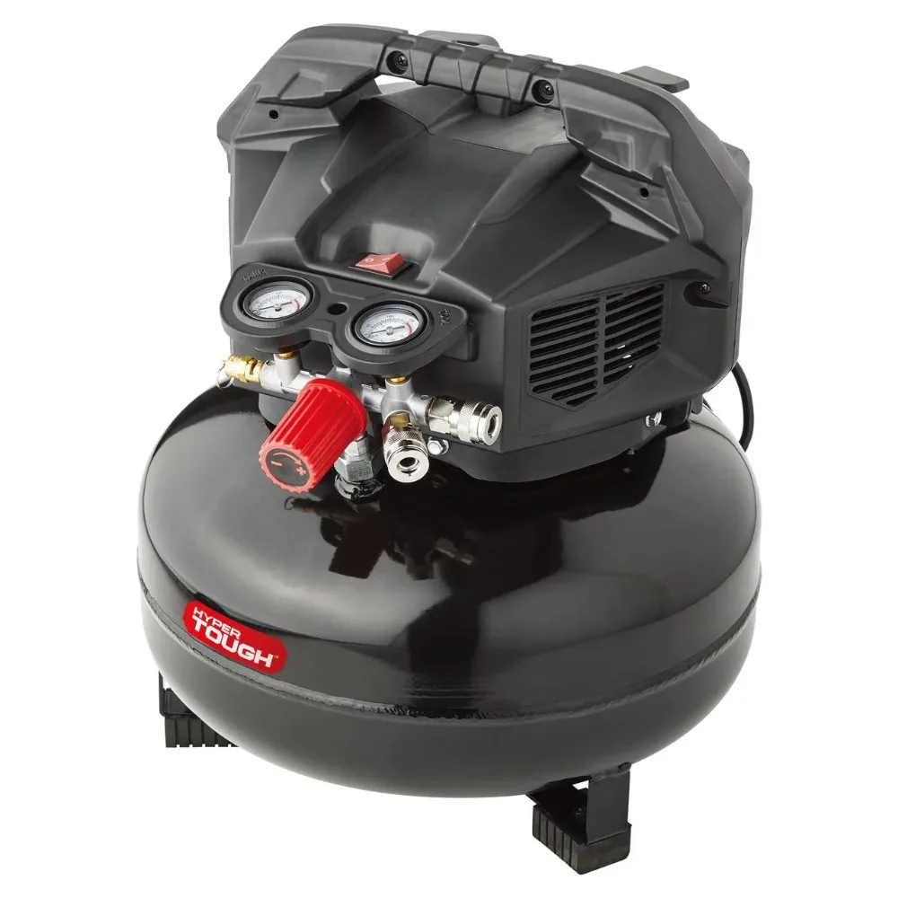 

6 Gallon Oil Free Pancake Air Compressor, 150 PSI, Black