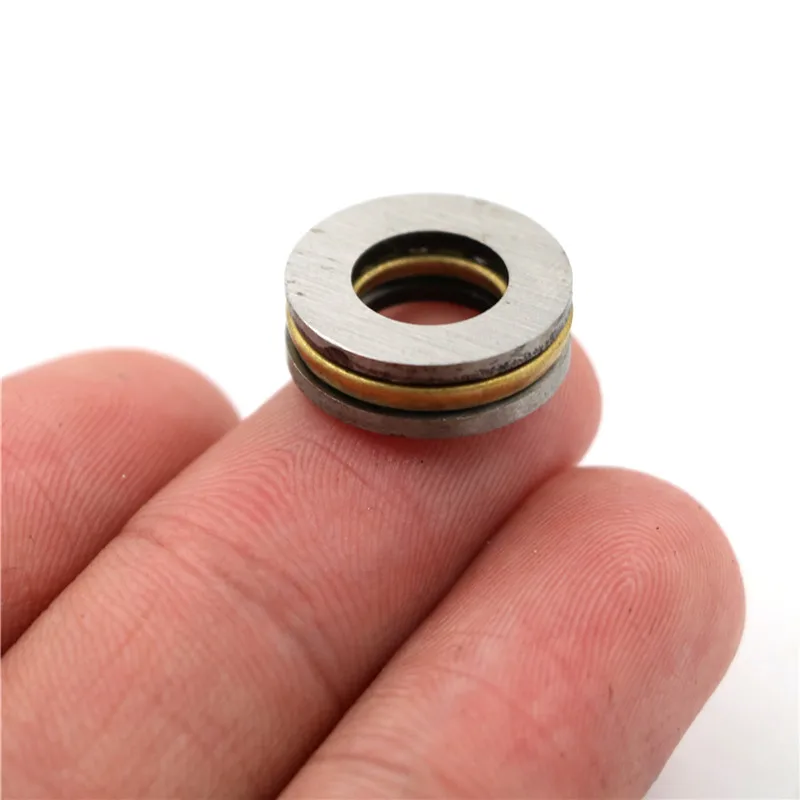 10Pcs F8-16M 8x16x5mm Miniature Thrust Axial Ball Bearing – Metal, for Precision Aircraft & Model Applications