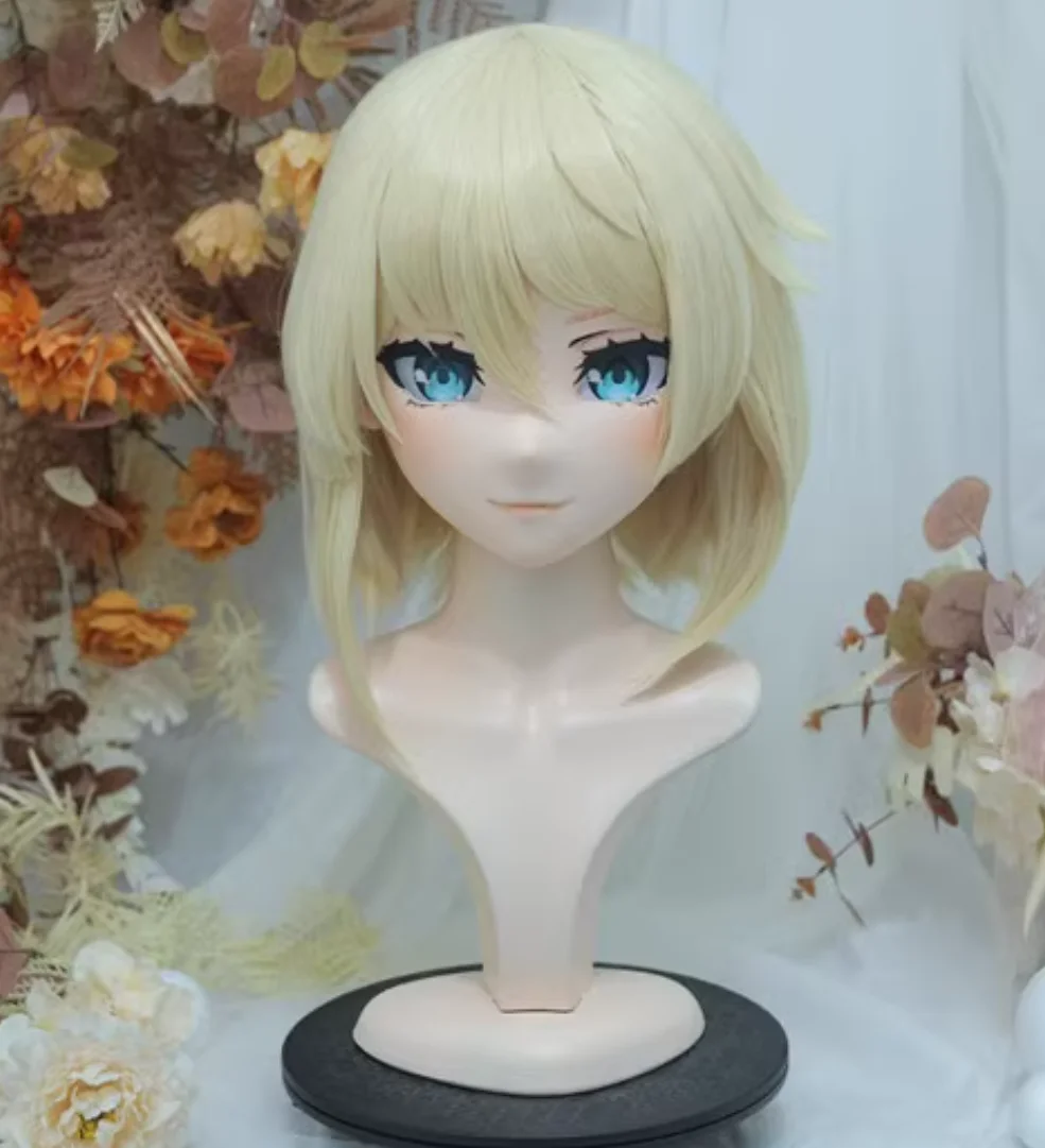 

(NFD-25-14)Customize Full Head With Lock Crossdress Doll Female/Girl Japanese Anime Cartoon Character Kig Cosplay Kigurumi Mask