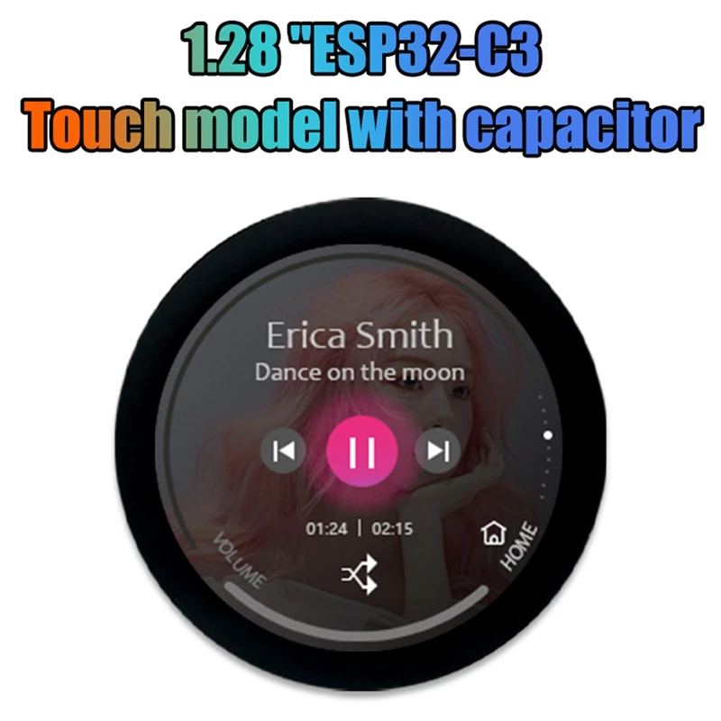 

ESP32-C3 Development Board 1.28 Inch Round LCD Display Touch Screen With Wifi Bluetooth Module