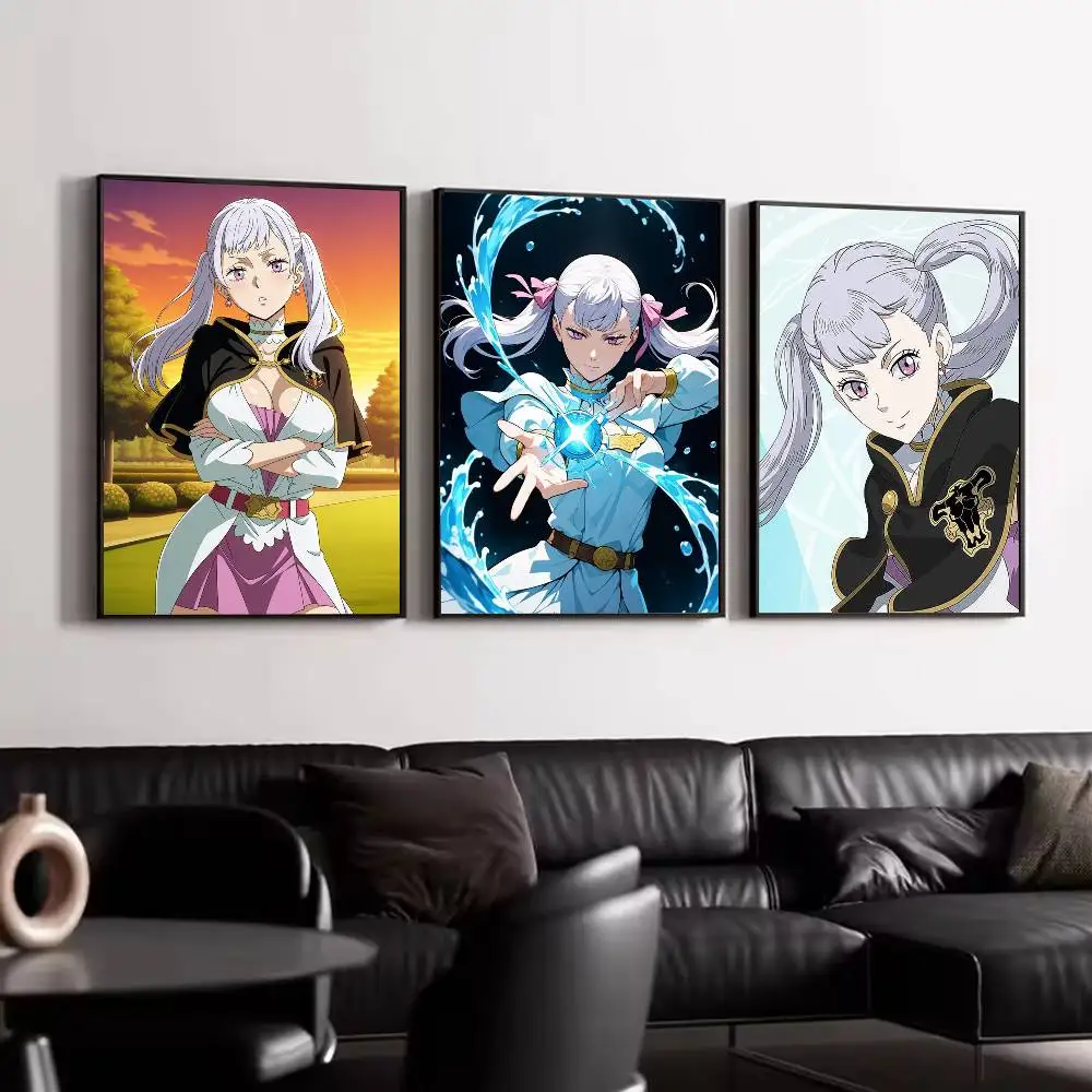 anime Black Clover N-Noelle Silva Poster HD Self Adhesive Waterproof Wall Art Ideal for Home Office Dorm Gift