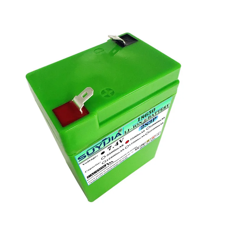New Origin 7.4V Rechargeable Lithium Battery Pack Alternative Lead-Acid Batteries for Toy Cars LED Lighting Outdoor Battery