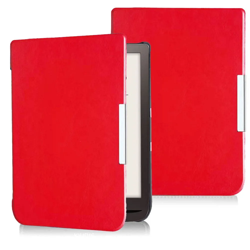 

Shockproof 7.8inch E-Reader Case Anti-fall Microfiber Lining Folio Cover Leather for Pocketbook Inkpad 3/3 Pro/Color3