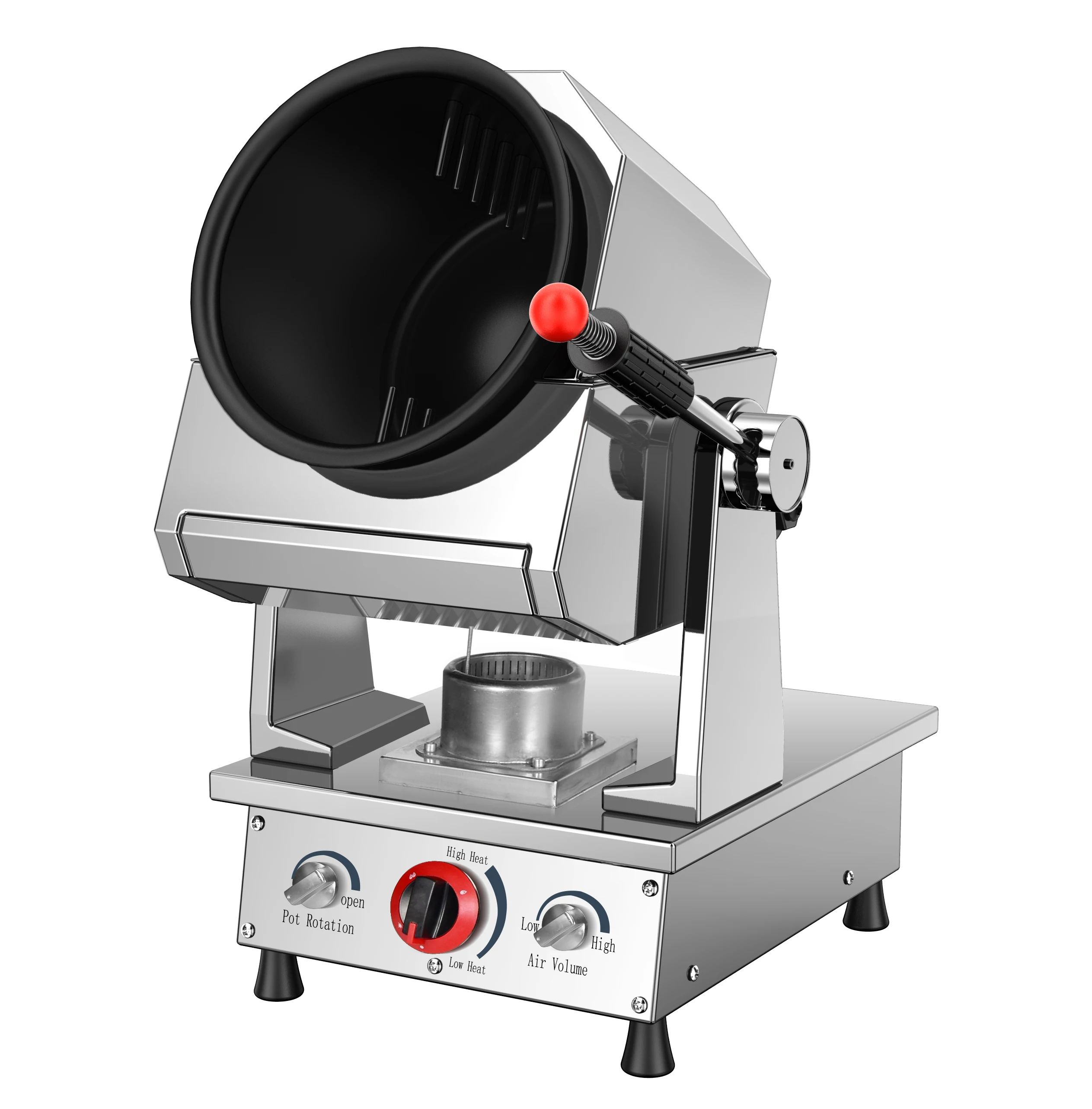 High-Fire Automatic Wok Cooking Machine Customizable Desktop Design Air Volume Control Smart Commercial Kitchen Equipment