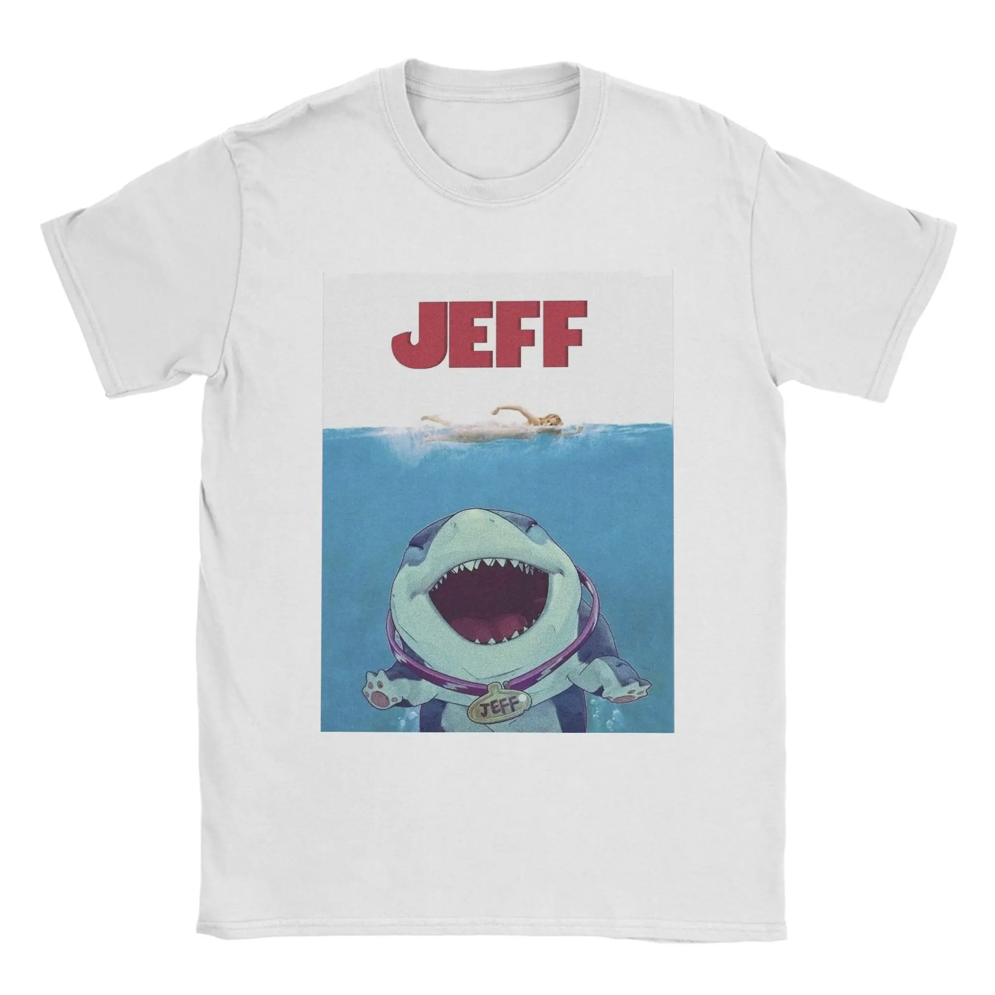 Short Sleeve T Shirt Crewneck Clothes Printing Men T-Shirt Jeff The Land Shark Movie Leisure Pure Cotton Tee Shirt