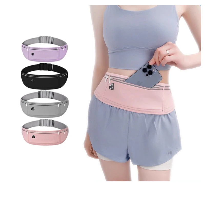 

Running Fanny Pack Sports Mobile Phone Bag Multifunctional Fitness Equipment Marathon Belt Bag Anti-sweat Breathable Unisex