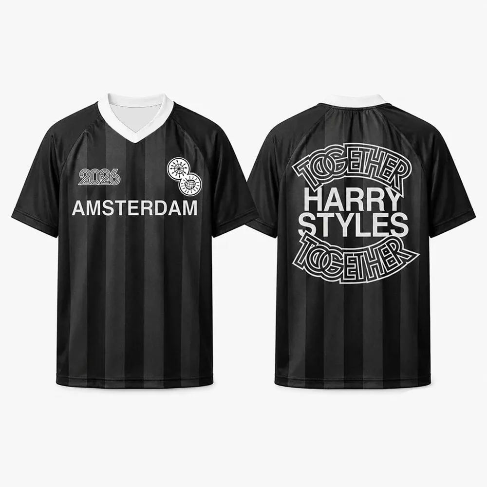Men Women Clothing Together, Together Harrystyles Jersey Football Tee V-neck Summer Loose Unisex T-shirt Design Print Tshirts
