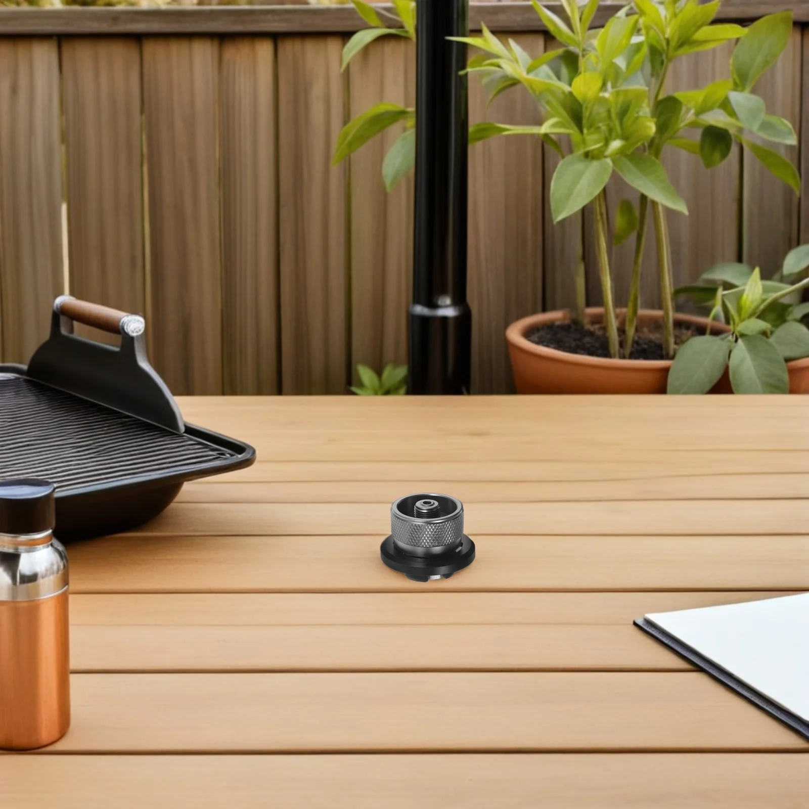 

Gas Tank Converter Head Lightweight Aluminum Alloy Propane Adapter for Camping Stove Outdoor Supply Efficient