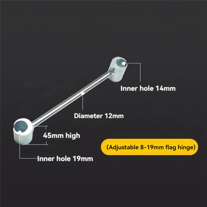 

AA63 HOT Hinges Doorway Adjusting Wrench,Door Hinge Repair Tool,14-25 Mm Door Hinge Adjustment Toolhand Tools Adjustable Wrench