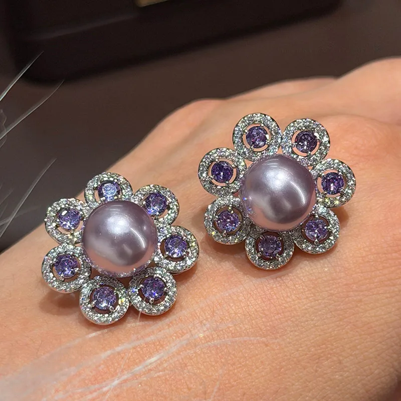 

Zircon Luxury Fringed Fashion New Temperament Earrings
