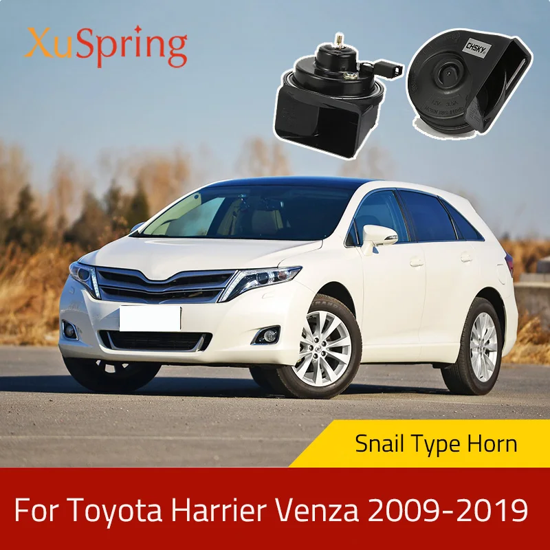 Car Snail Horn Speakers Tweeter High Bass Waterproof Whistle Accessories For Toyota Harrier Venza 2009-2019