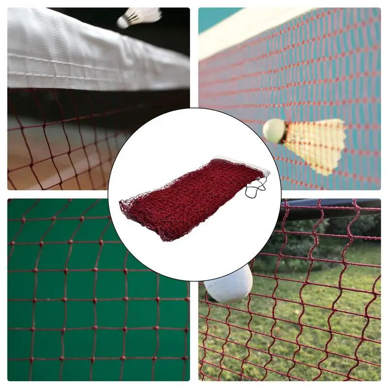 Filet de badminton standard pour l'entraînement sportif professionnel, filet de tennis en plein air durable, filet de volley-ball en maille, remplacement d'exercice