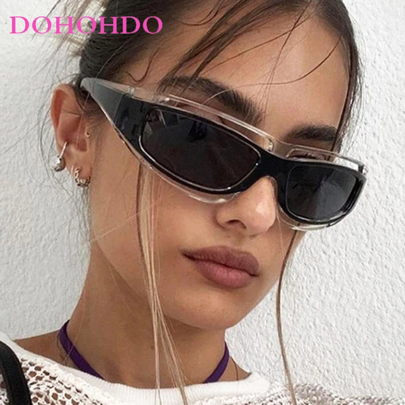 

DOHOHDO Aesthetic steampunk Sunglasses Men Fashion Eyewear Y2K Cool Future Technology Trend Goggles Bicycle Cycling Glass UV400