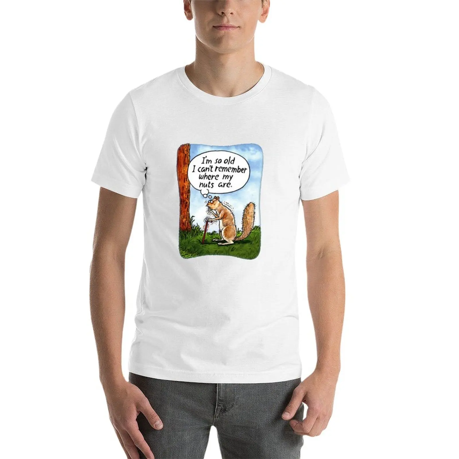 أنا عجوز جدًا لا أستطيع أن تذكر حيث المكسرات تي شيرت رجالي جرافيك تي شيرت أنيمي تي شيرت تي شيرت #3