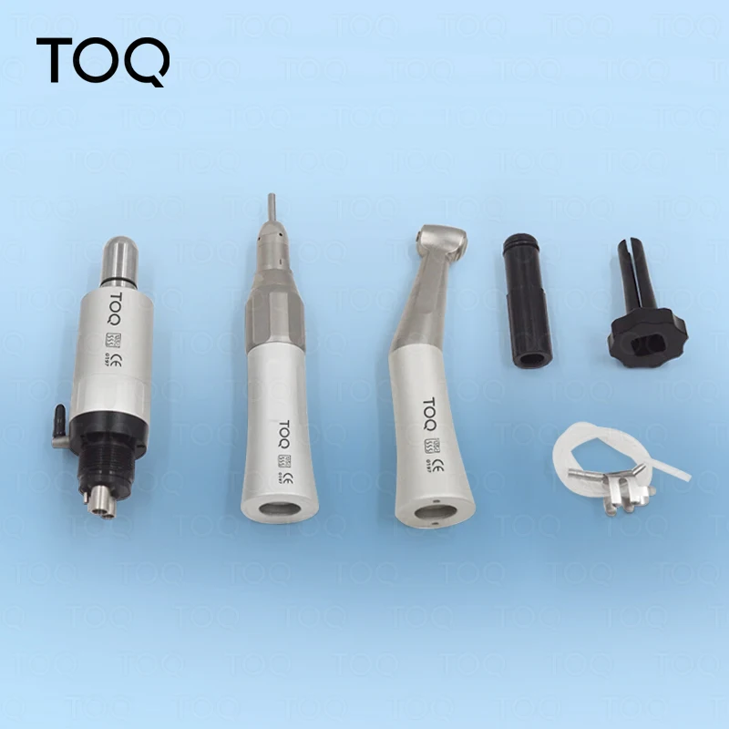 Dental Fx Low Speed Handpiece Teeth Polishing Tool 2/4Holes Air Motor Contra Angle Straight Handpiece Dentists Equipment