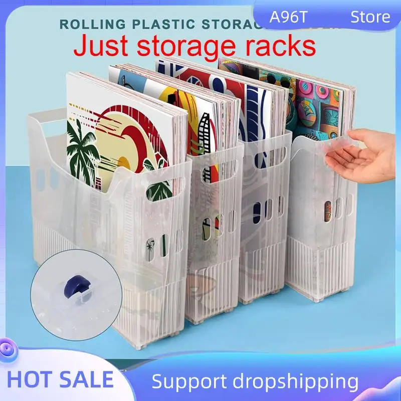 

A96T 4 Piece 12 X 12 Inch Paper Storage, Scrapbook Paper Storage With Wheels, Scrapbook Paper Storage, 12 X 12 Inch Paper