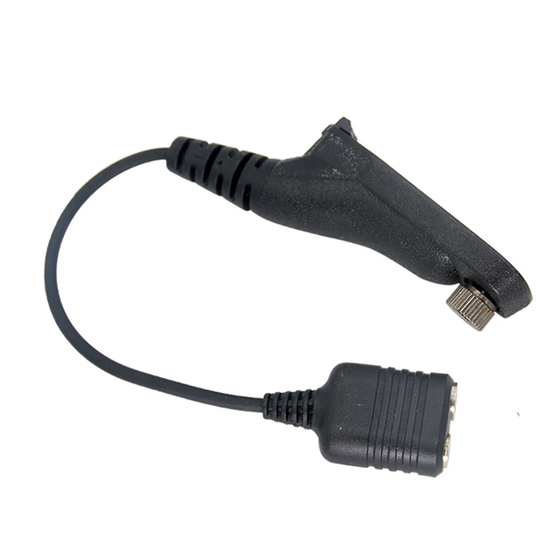 Adaptador de áudio para Motorola Xir, Walkie Headphone conversão cabo, fone de ouvido de 2 pinos, P8268, P8668, APX6000, APX7000, K-Type