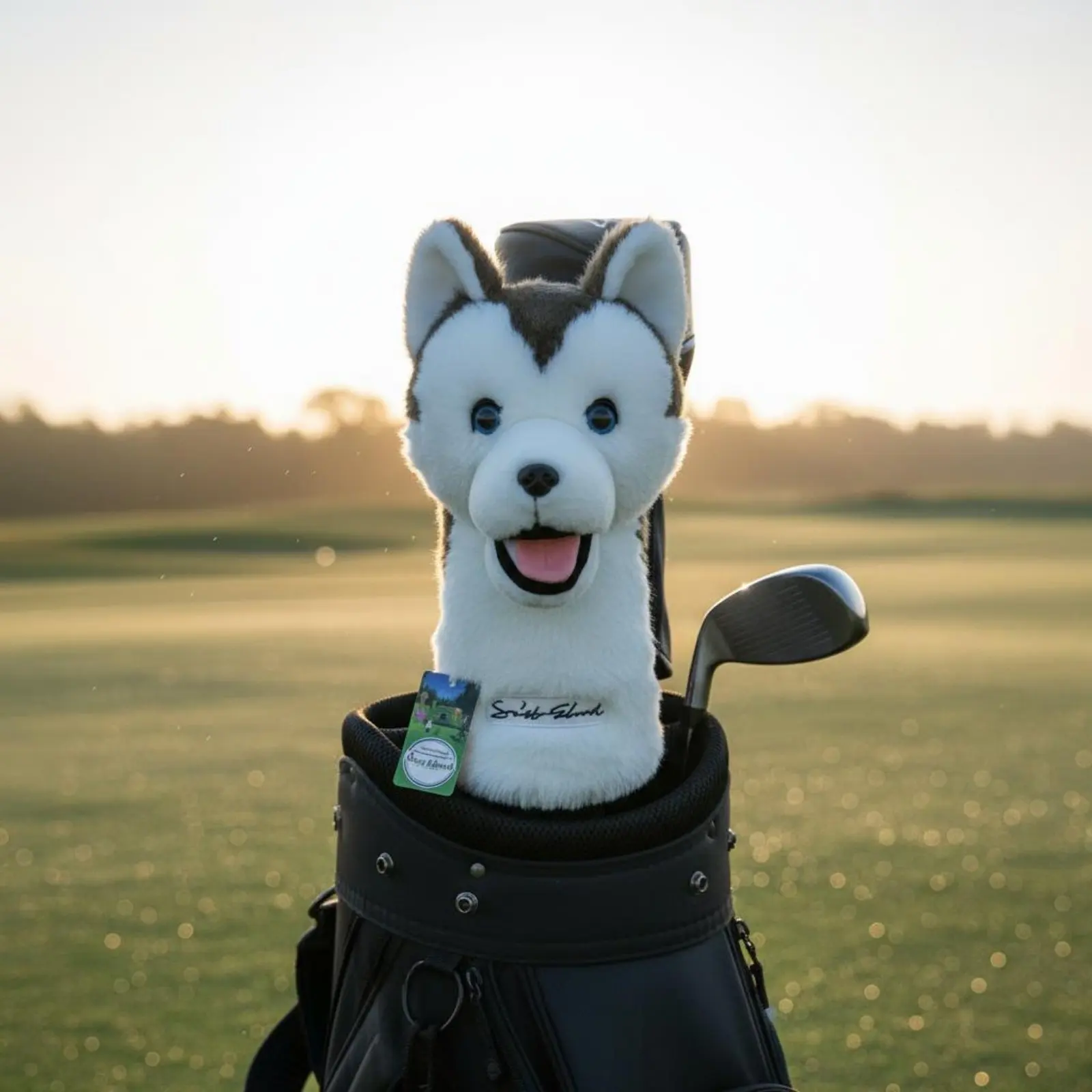 Husky Sport Headcover Accommodates 460cc Sport Sport Drivers Soft Dog Headcover Soft Dog Driver Cover Easy On and Detach Funny view 3