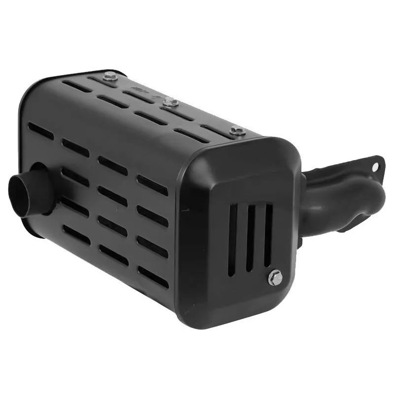 Air-Cooled Diesel Engine Muffler Exhaust Pipe Replacement Parts,  Compatible with 173F— 195F Tiller Generator Water Pump