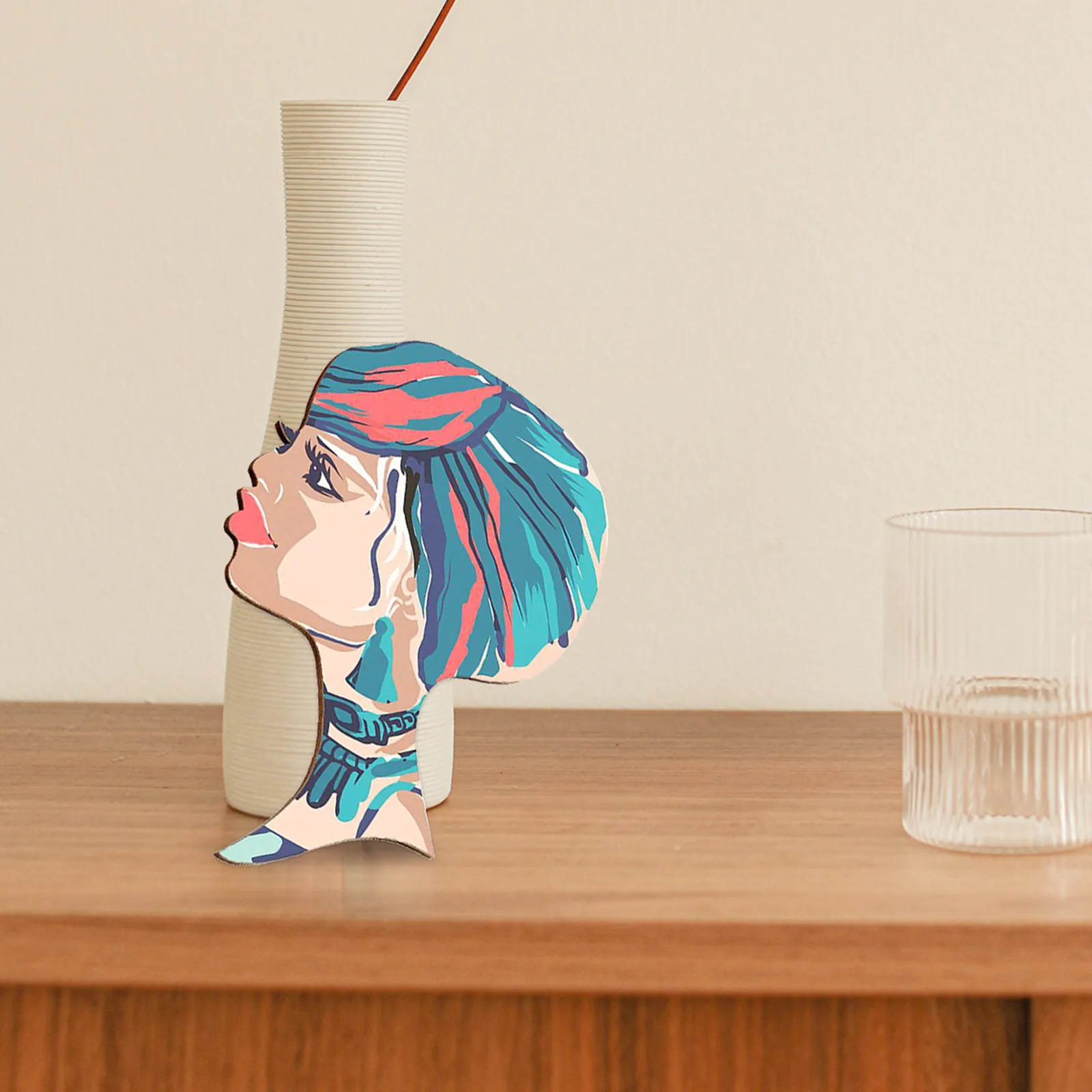 

10 шт. деревянных заготовок в форме головы африканской женщины, неокрашенные, для поделок, DIY, декора стен, заготовки для деревянных проектов