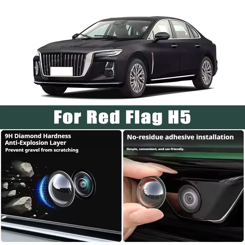 

Car Camera Lens Protector 2PCS Rear View Backup Camera Cover Camera Protection Anti Scratch Waterproof For Red Flag H5