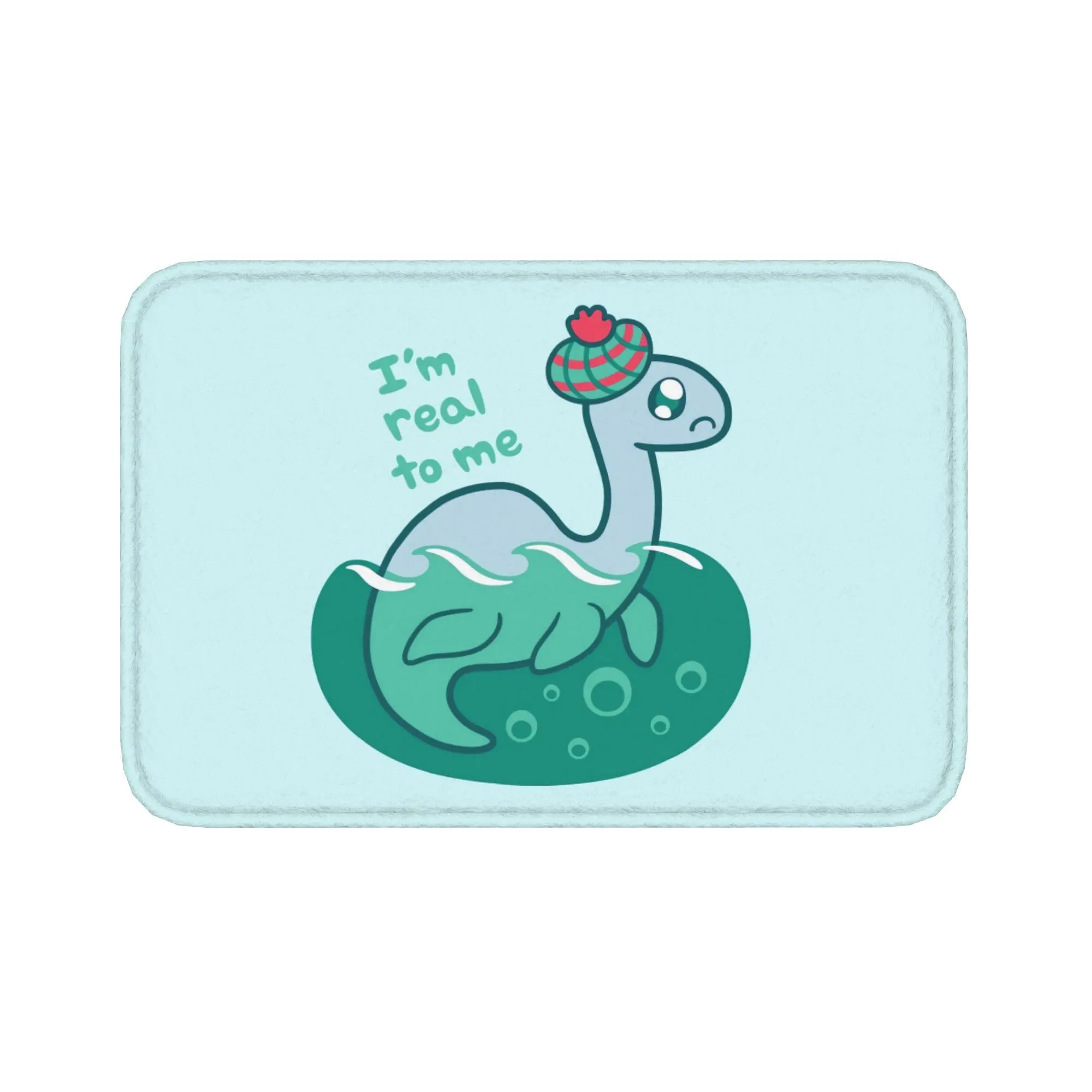 1pcs Nessie Loch Ness Monster Flannel Doormat 