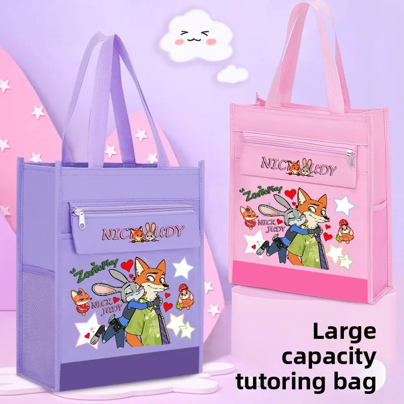 

Zootopia Make-up Class Bag Nick Judy Handbag Book Document Storage