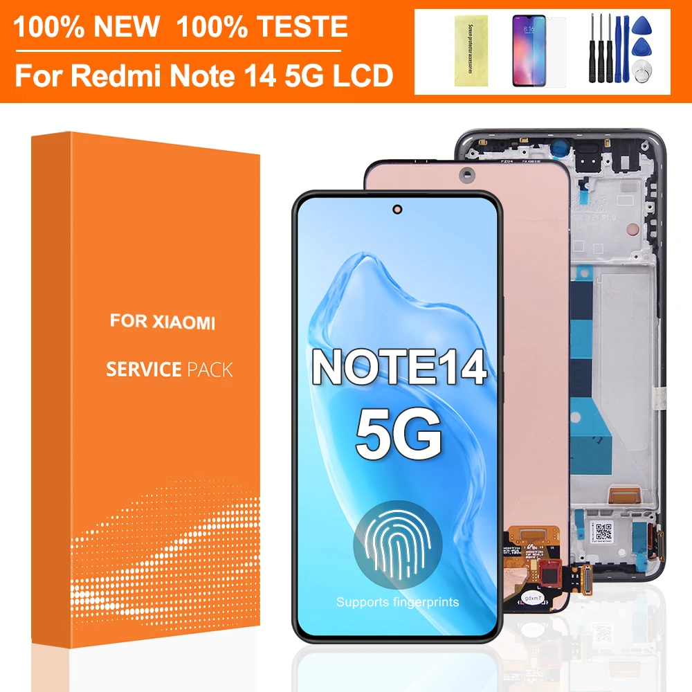 شاشة LCD أصلية بحجم 6.67 بوصة لجهاز Xiaomi Redmi Note 14 4G – تقييم شامل ودليل عملي للتركيب والصيانة