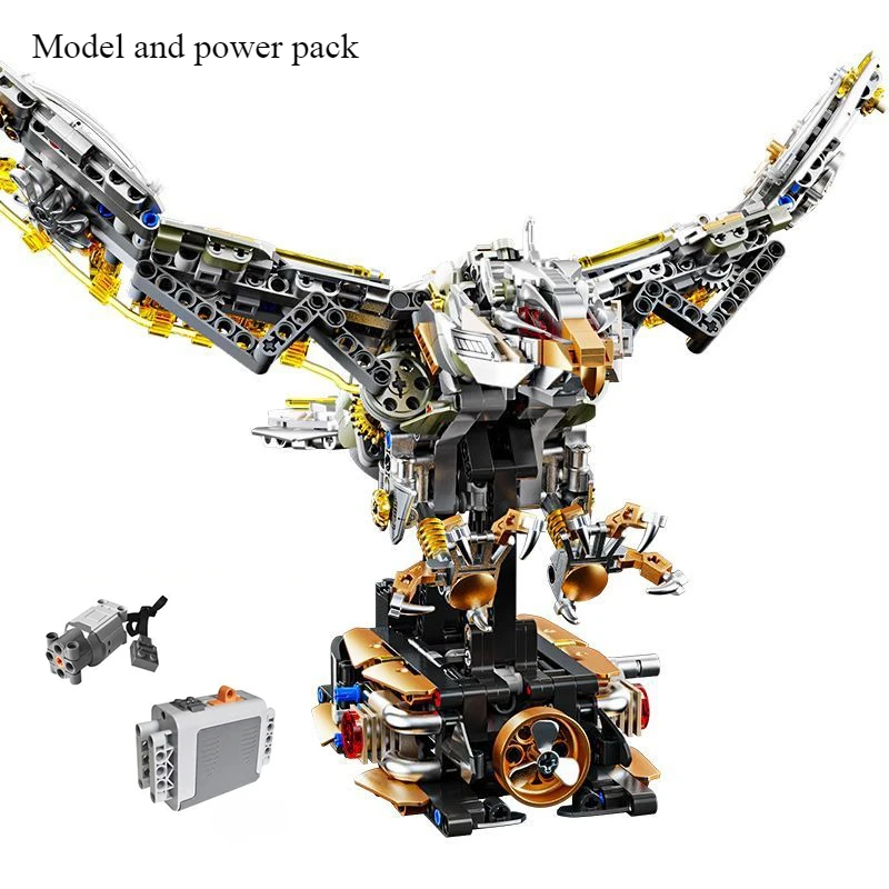 

Building blocks Eagle model children's semi-mechanical science, building blocks, teaching toys, birthday gifts (1168) particles