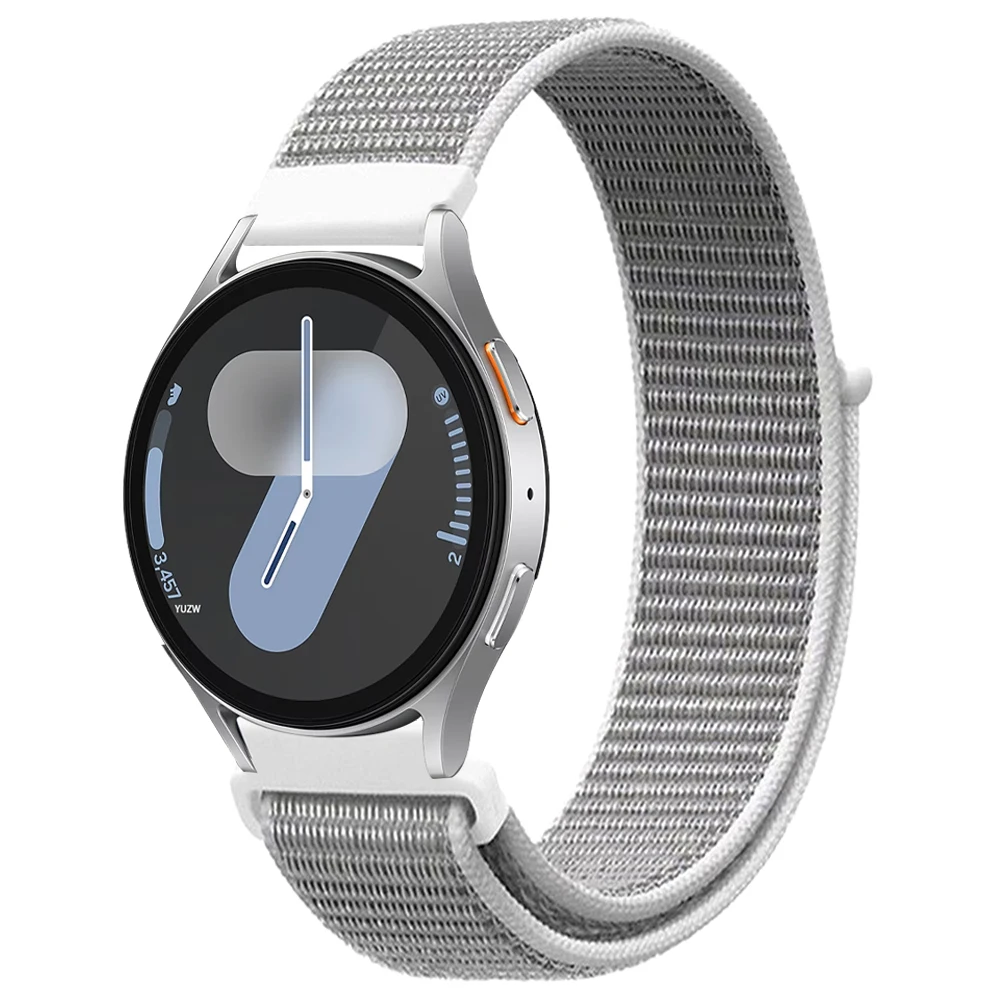 Ремешки 20 мм 22 мм для Samsung Galaxy watch 7 6 5 4 44 мм 40 мм/FE/5 Pro 45 мм Нейлоновая петля correa браслет huawei GT5 4 pro ремешок для часов