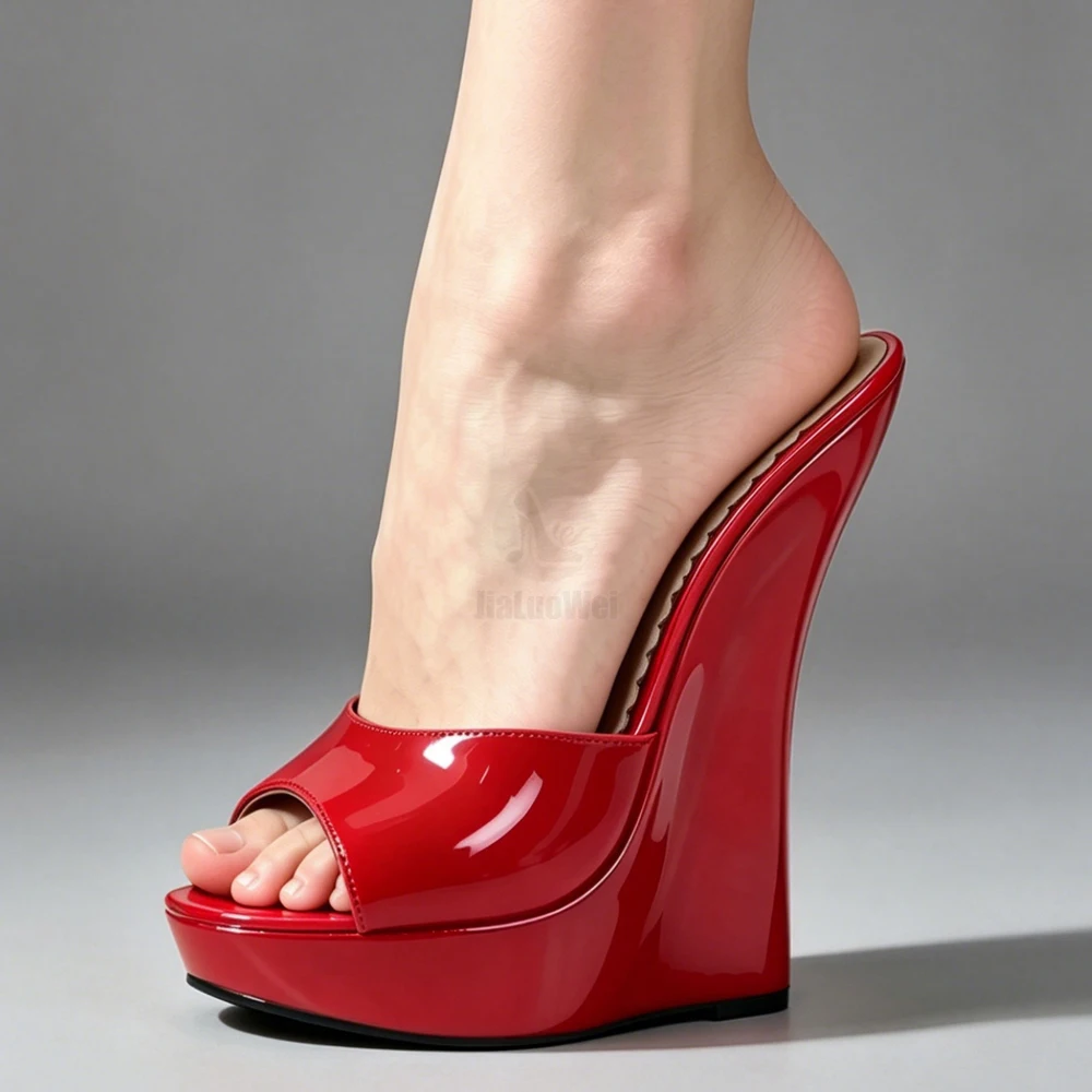 Jialuowei nuovo arriva sandali da donna Ultra 18CM pantofole con tacco alto donna zeppe con plateau Sexy scarpe con décolleté donna infradito