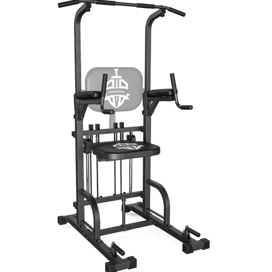 

Power Tower Pull Up Dip Station Assistive Trainer Multi-Function Home Gym Strength Training Fitness Equipment 440LB