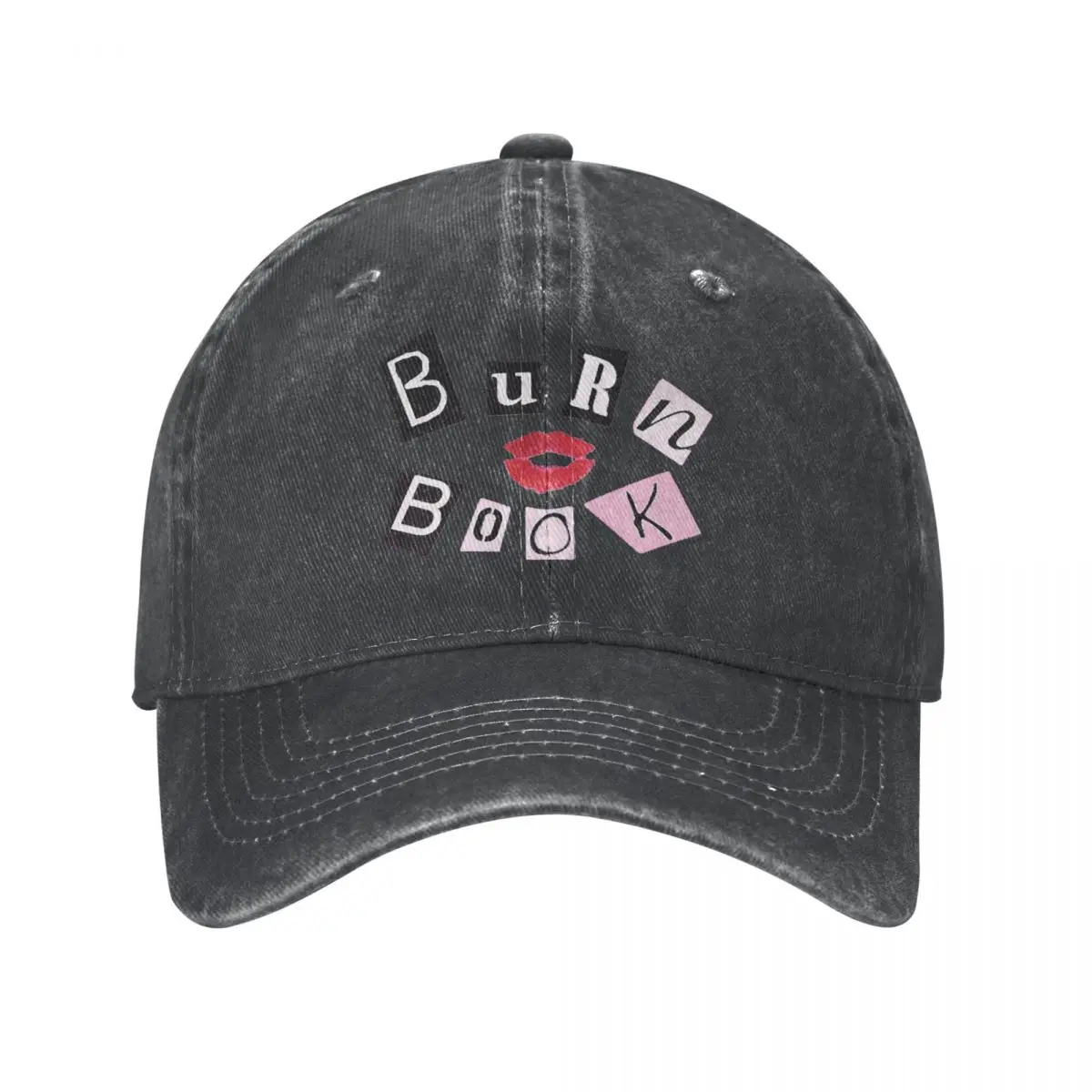 Vintage Burn Book Baseball Cap Unisex Style Distressed Cotton Headwear Pink Movie Outdoor Summer Caps Hat