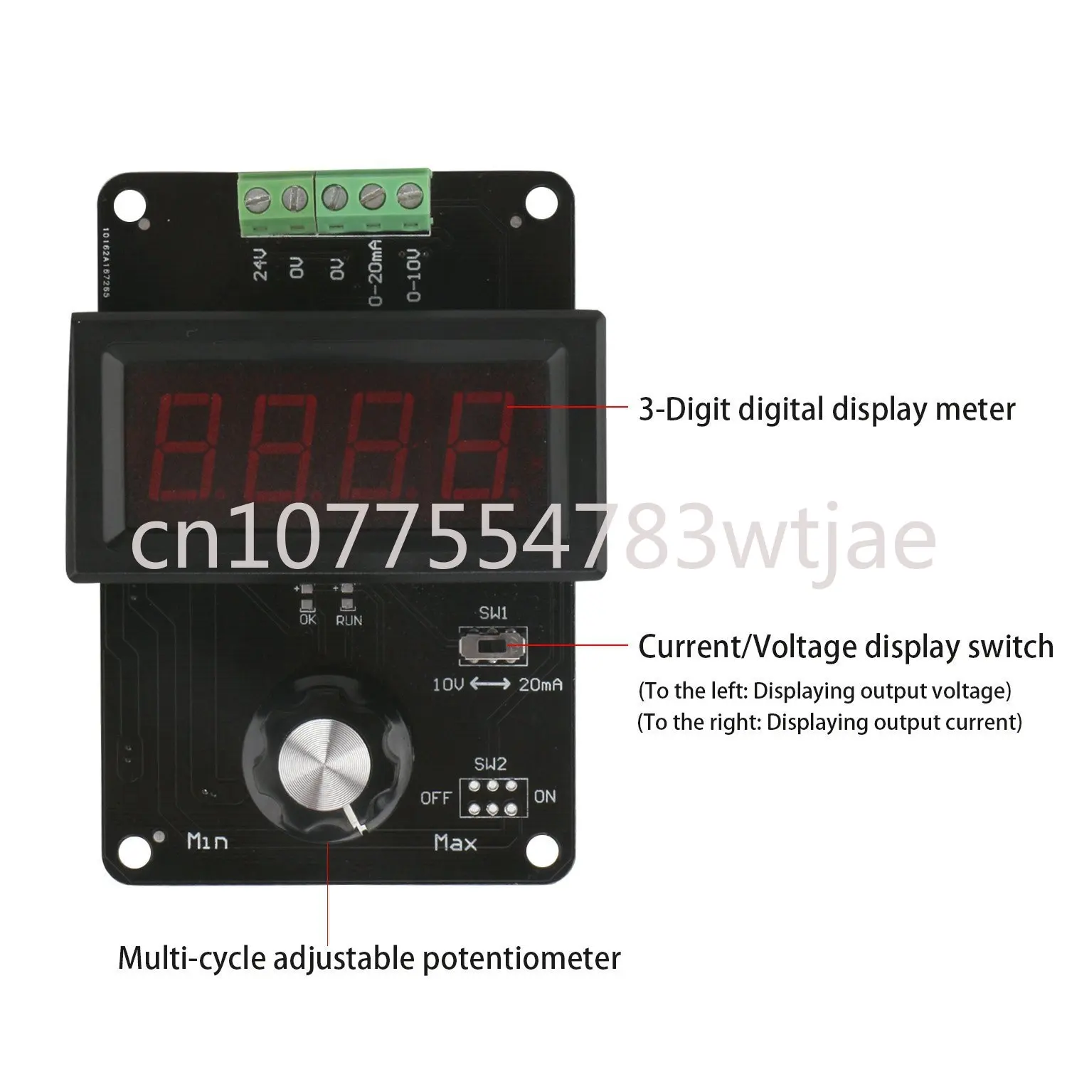 0-20mA/4-20mA/0-10V signal generator adjustable current voltage analog current signal source