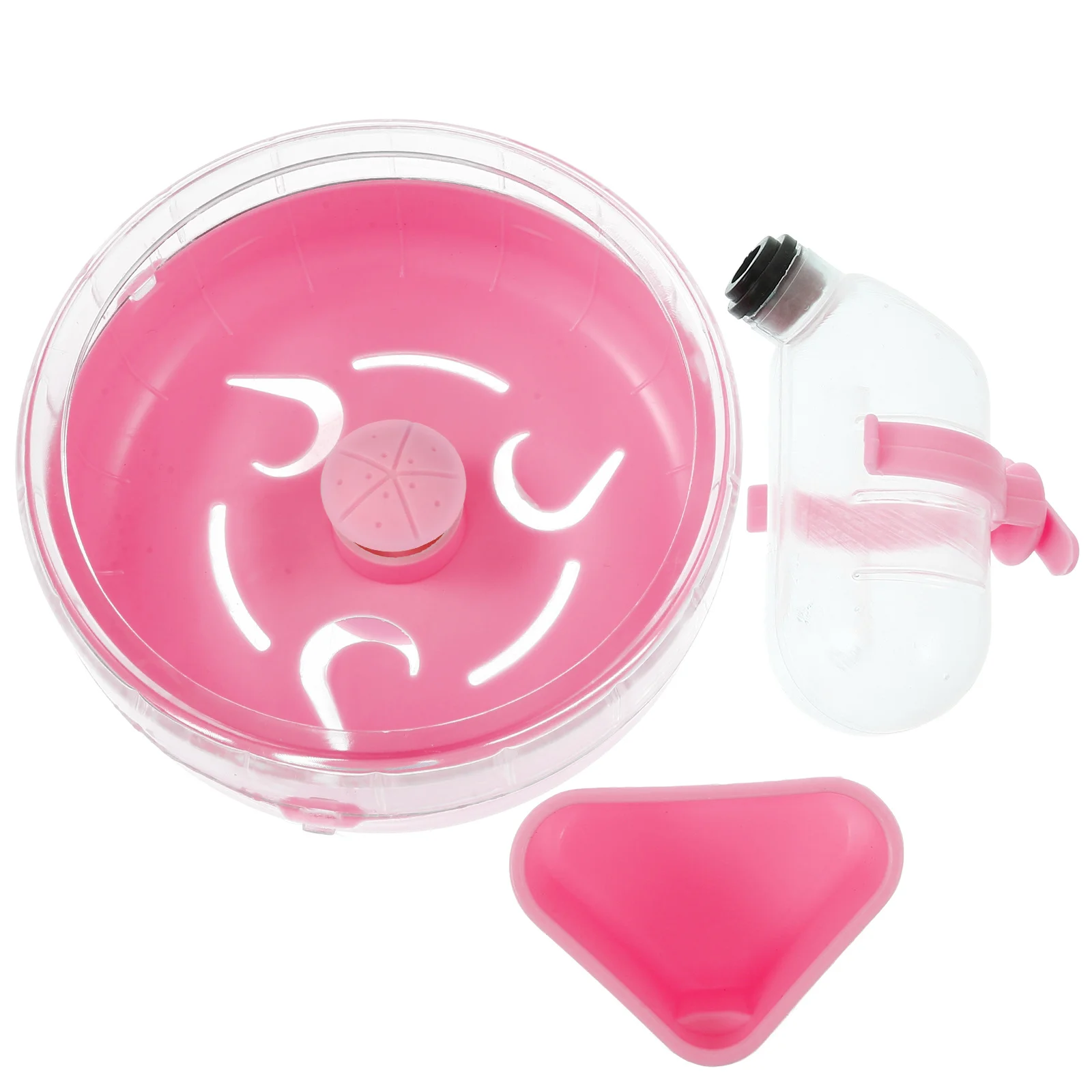 

1 set 1 Set Small Pet Running Wheel Food Bowl Water Bottle Cage Accessories For Hamster Guinea Chinchilla Rat Ferret