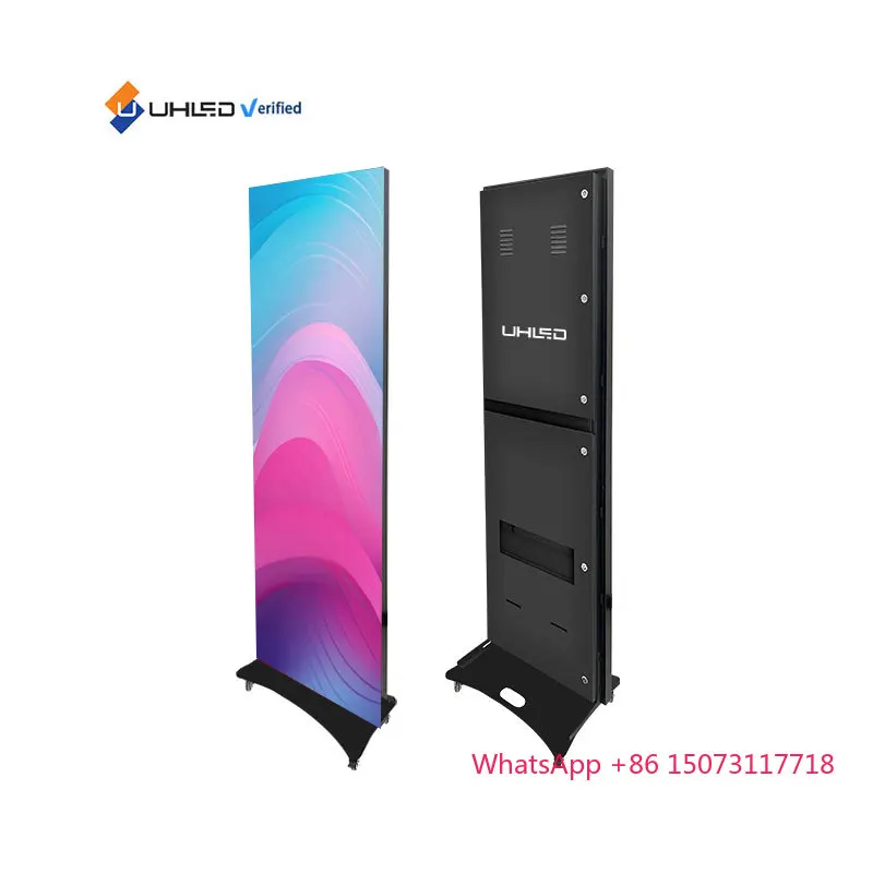 Draagbare Outdoor Led Poster WIFI USB Controle Staande Led Poster Display P2.5mm Draagbare Led Poster Scherm