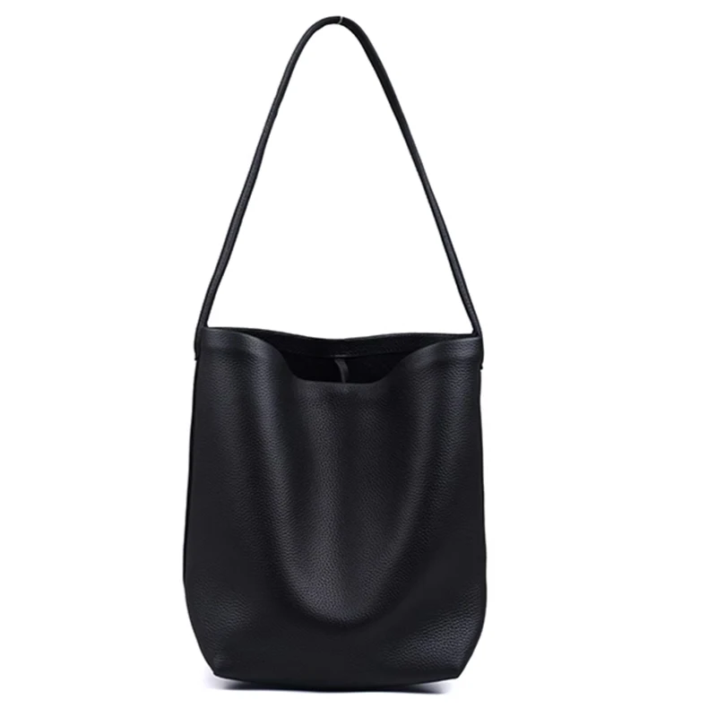 MENDY Bucket Bag Large Women's Bag Tote Bag Shoulder Bag Luxury Designer Genuine Leather Handbag Japanese Popular Bag Soft Row