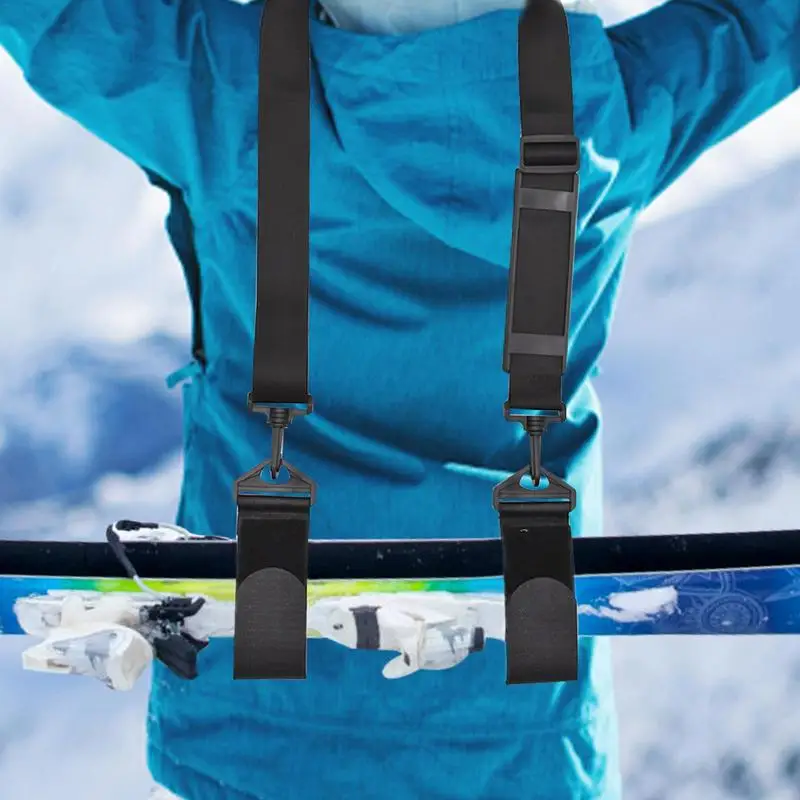 Ski Straps Folding Ski Carrier With Belt Buckle Carry Shoulder Strap Storage Package Strap Fixed Backpack Mountain Ski