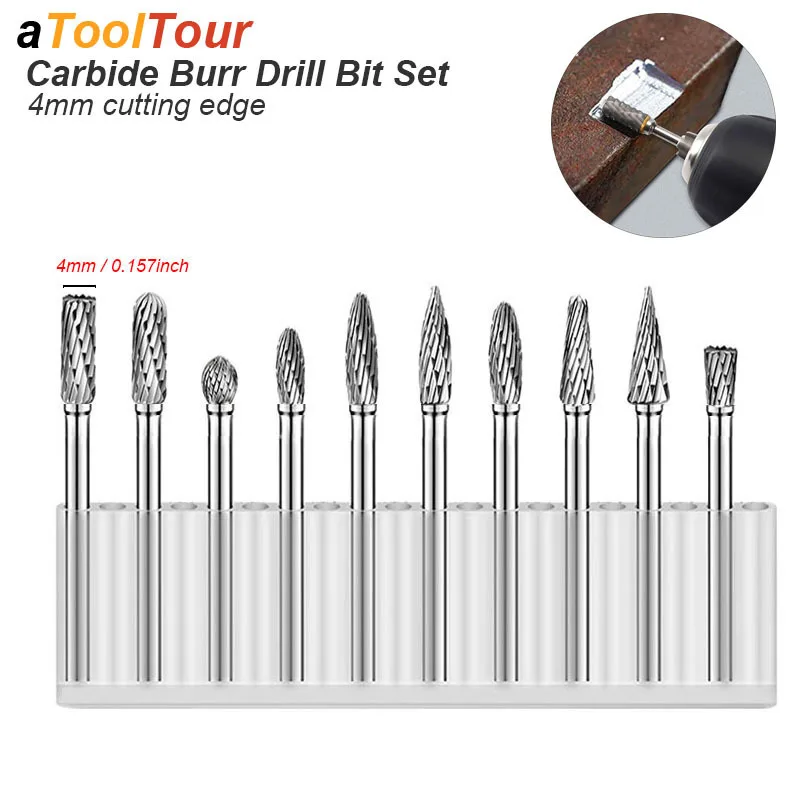 

Tungsten Carbide Burr Cut Drill Bit Rotary Rasp File Die Grinder Abrasive Tool Carbide For Metal Wood Carve Mill Engrave Wook