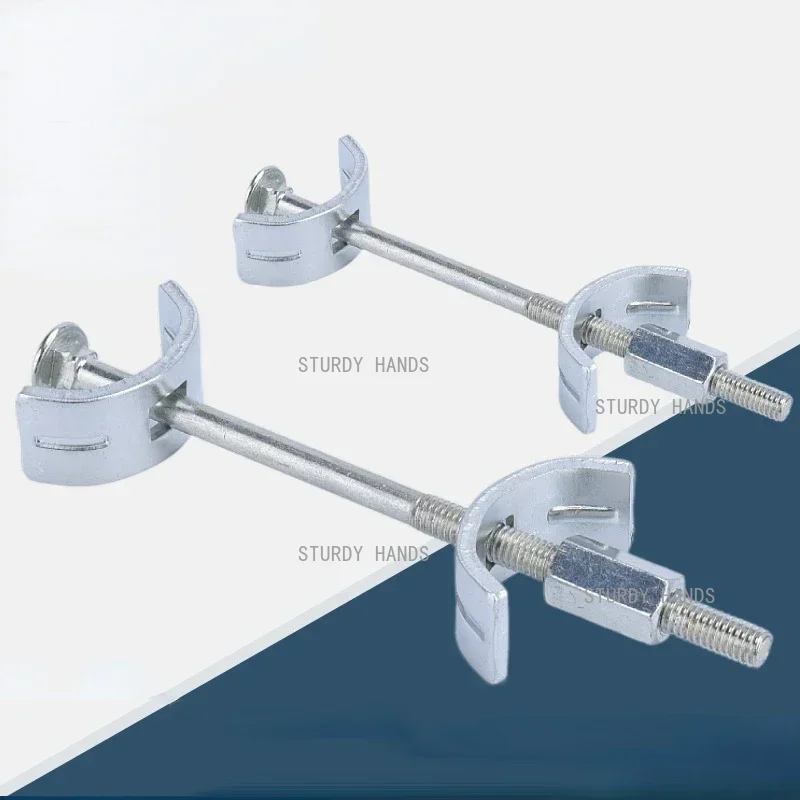 10 desktop connectors M6 bolts, half moon shaped brackets dog bone fasteners hardware accessories