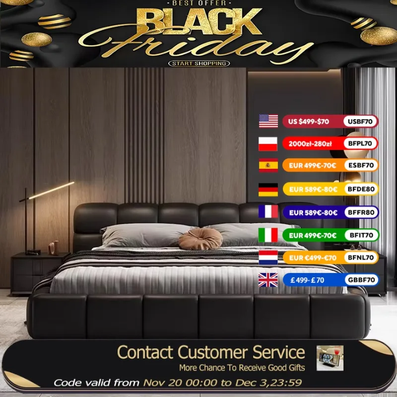 

Italian Waterproof Double Bed Luxury Princess Bedframe Twin Storage Double Bed Queen King Size Schlafzimmer Bett Home Furniture